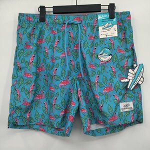 BEACH BROS. Swim Trunks Men's Blue Large